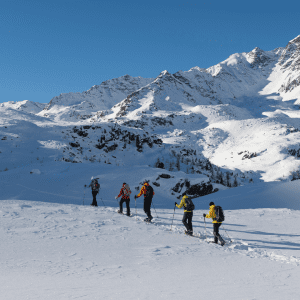 travesía raquetas de nieve