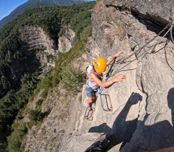 Vía Ferrata de Sorrosal en Pirineos