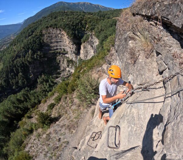 Vía Ferrata de Sorrosal en Pirineos