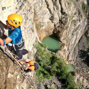 Vía Ferrata de Sorrosal en Pirineos