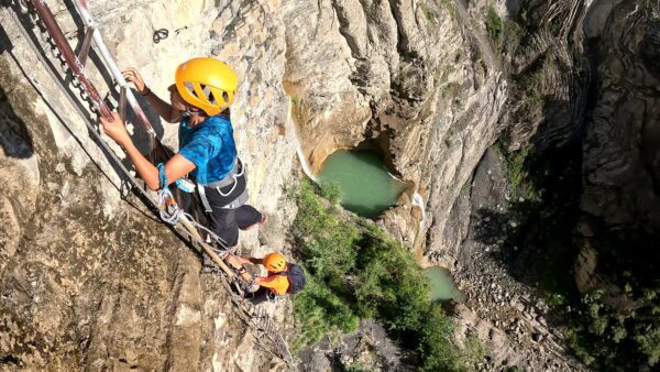 Vía Ferrata de Sorrosal en Pirineos