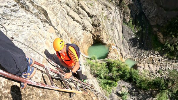 Vía Ferrata de Sorrosal en Pirineos