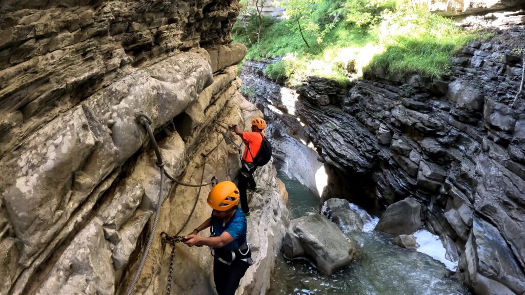 Vía Ferrata de Sorrosal en Pirineos