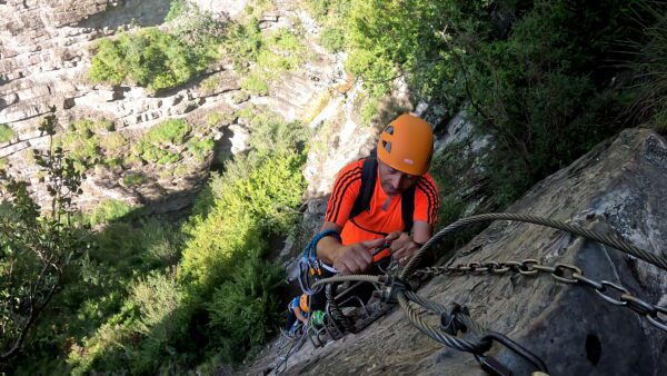 Vía Ferrata de Sorrosal en Pirineos